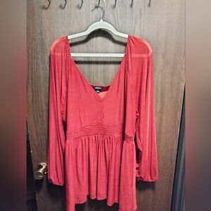 Torrid Smocked Flowy Tunic